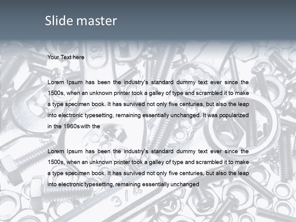 Nut Industrial Nobody PowerPoint Template