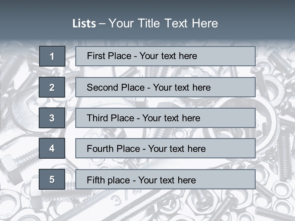 Nut Industrial Nobody PowerPoint Template