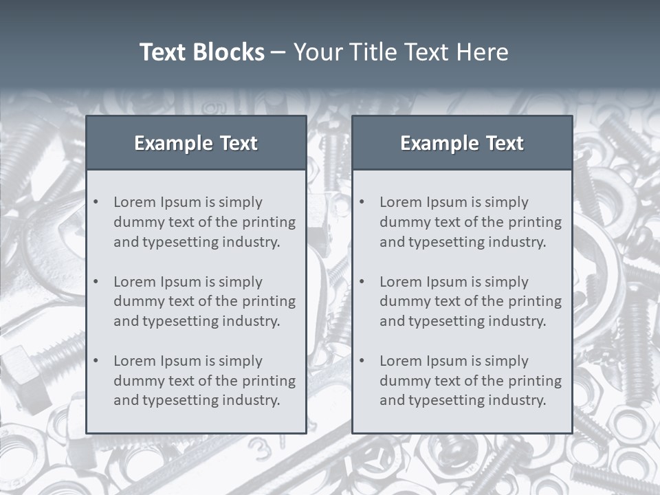 Nut Industrial Nobody PowerPoint Template