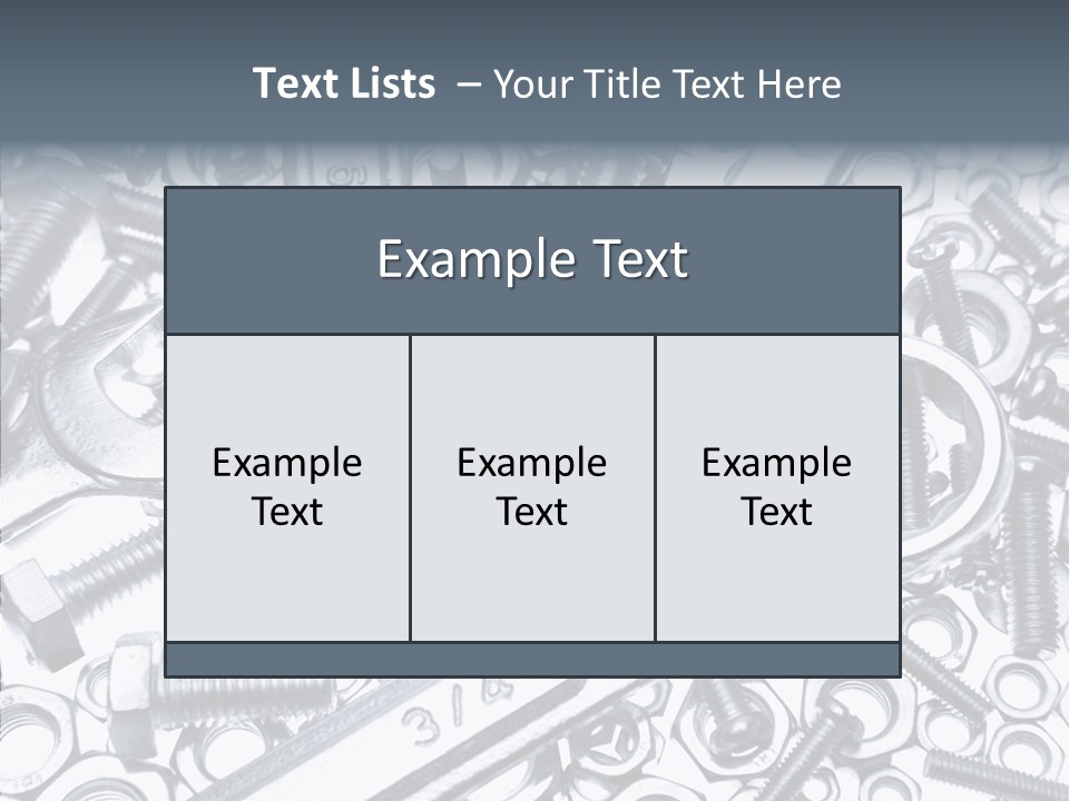 Nut Industrial Nobody PowerPoint Template