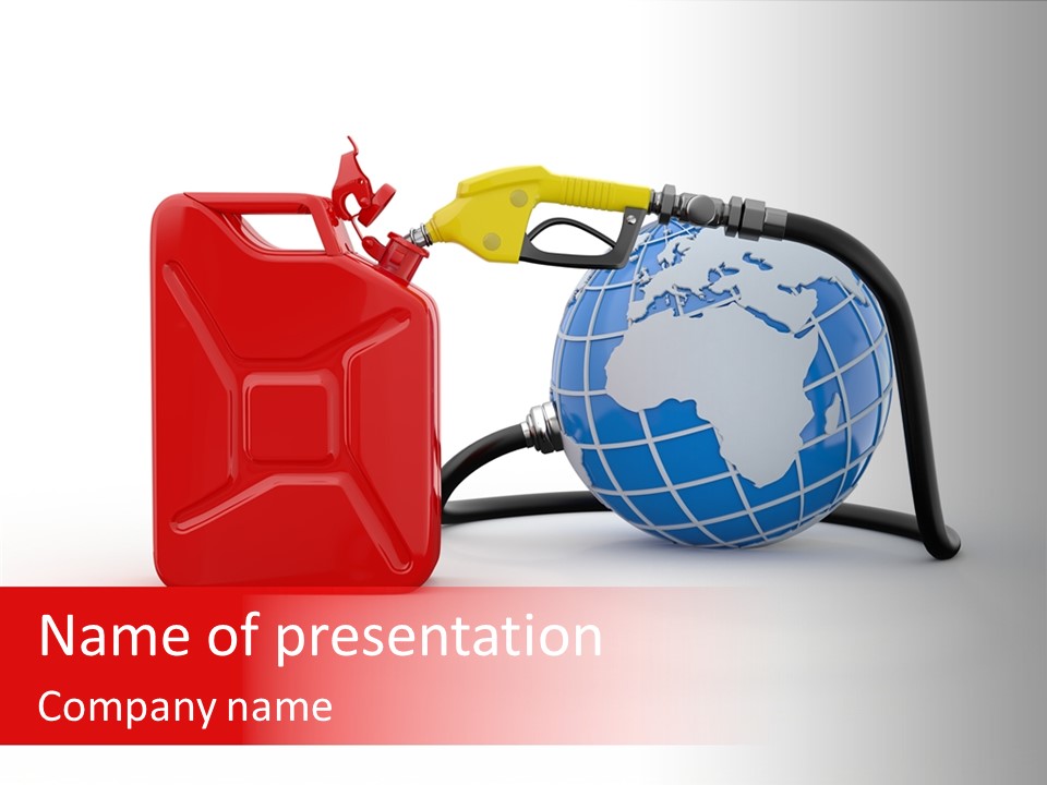 Oil Energy Jerrycan PowerPoint Template