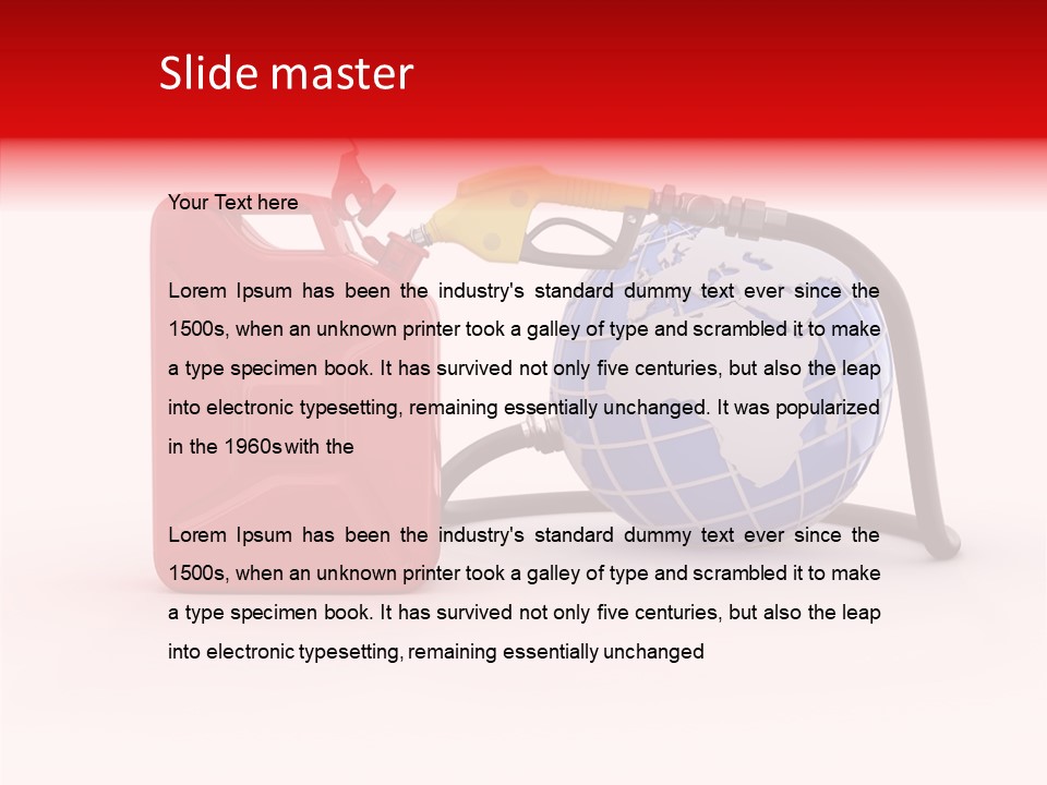 Oil Energy Jerrycan PowerPoint Template