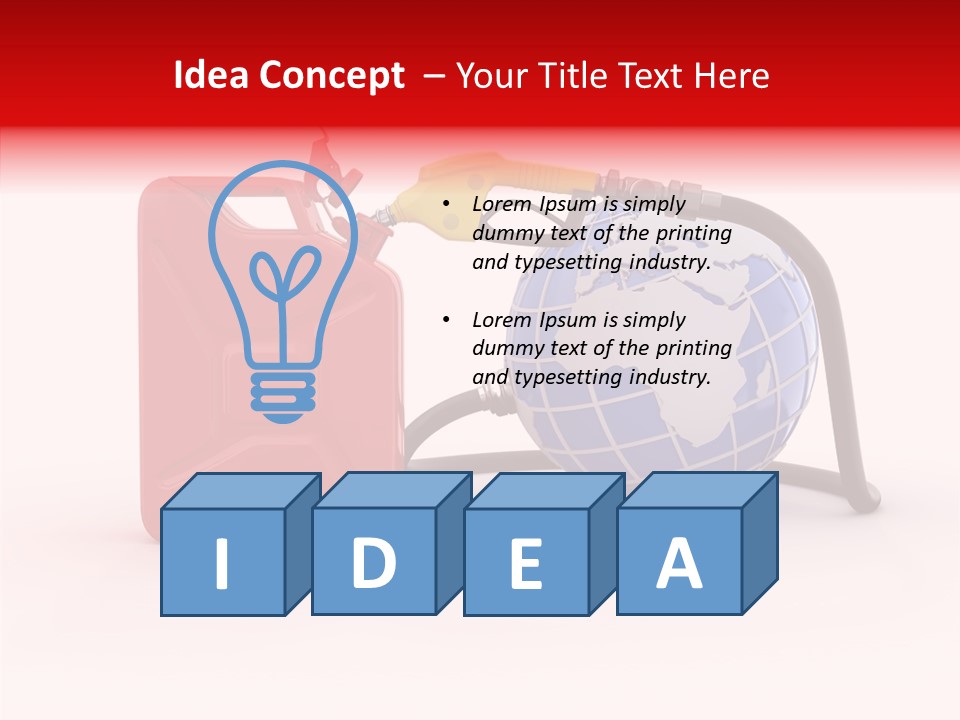 Oil Energy Jerrycan PowerPoint Template