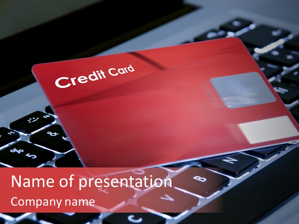 Number Card Ecommerce PowerPoint Template