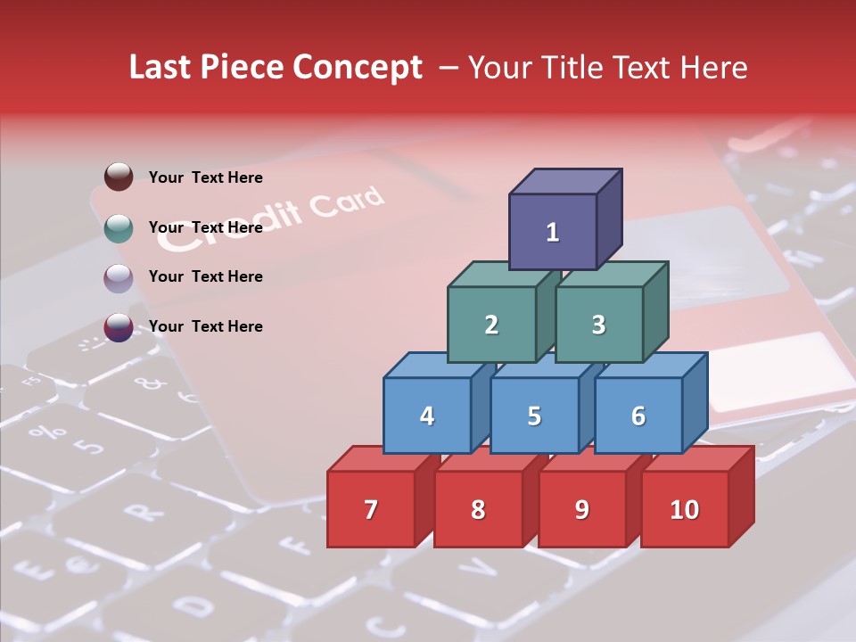 Number Card Ecommerce PowerPoint Template
