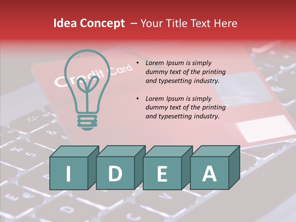 Number Card Ecommerce PowerPoint Template