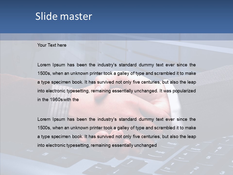 Online Greeting Agreement PowerPoint Template
