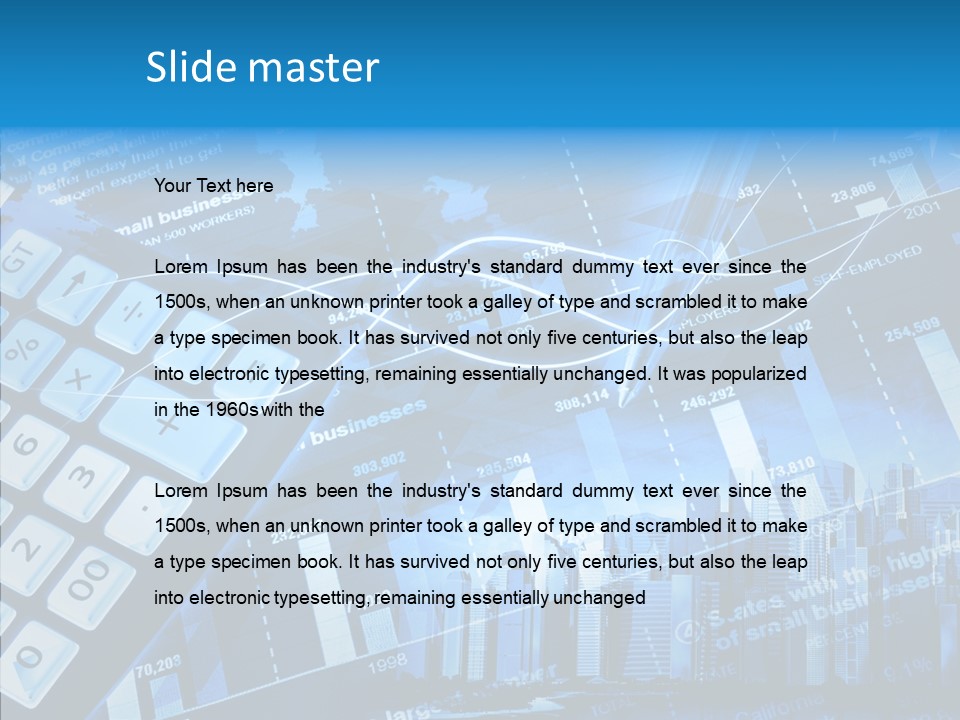 Count Note Figure PowerPoint Template