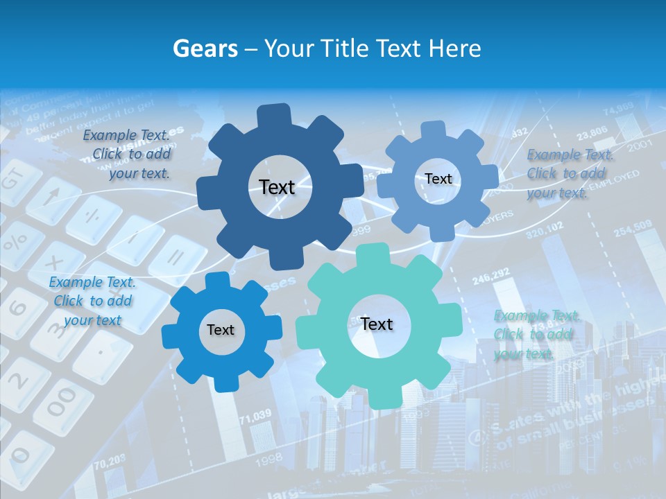Count Note Figure PowerPoint Template