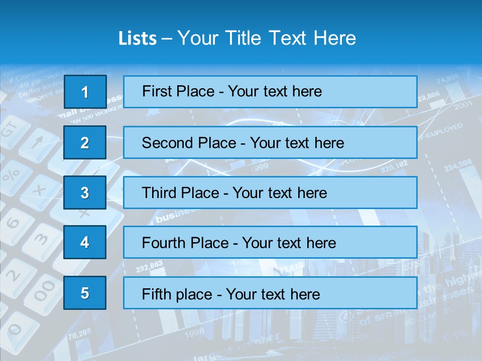Count Note Figure PowerPoint Template