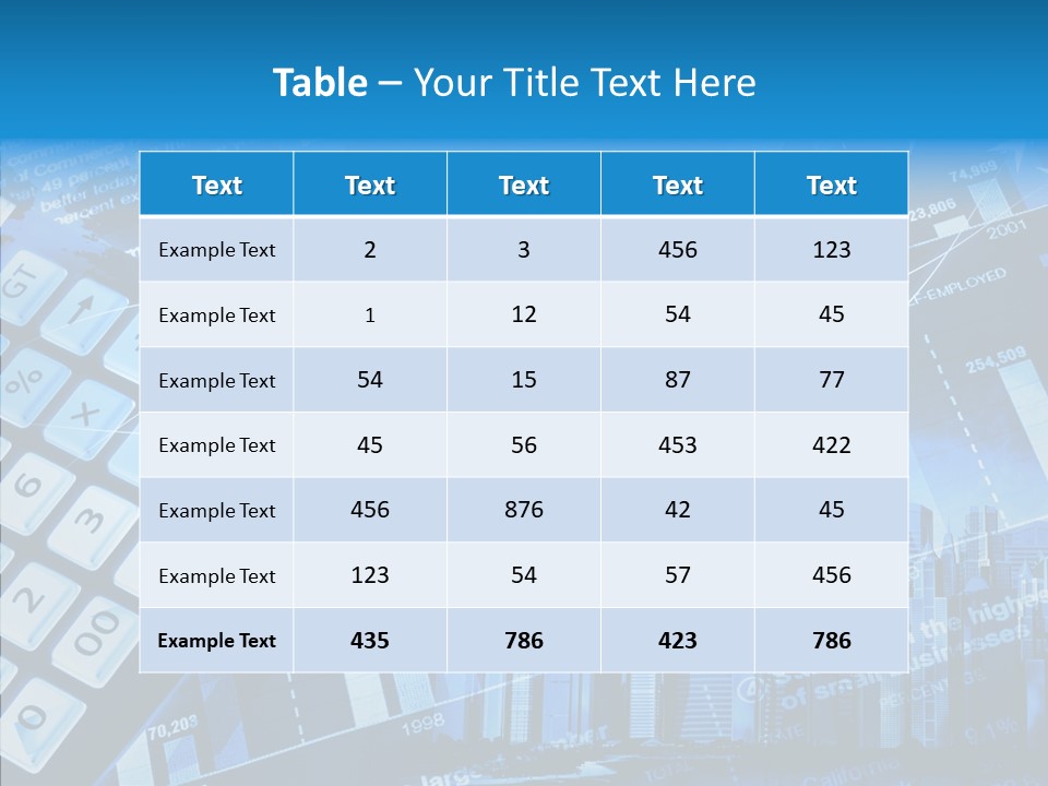 Count Note Figure PowerPoint Template