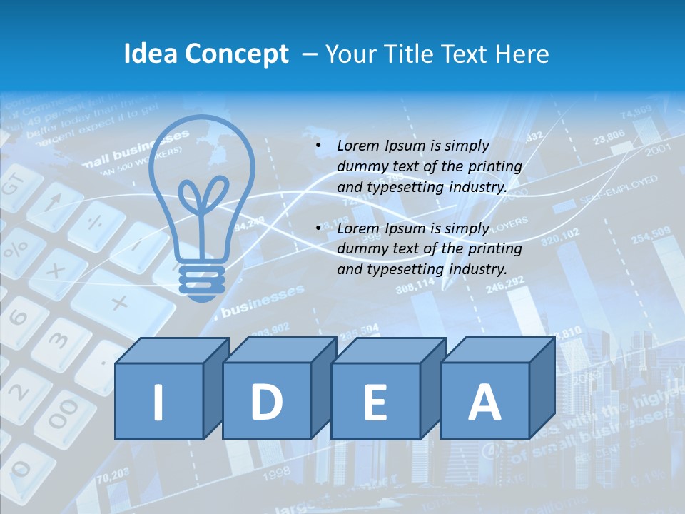 Count Note Figure PowerPoint Template
