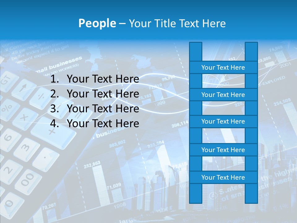 Count Note Figure PowerPoint Template