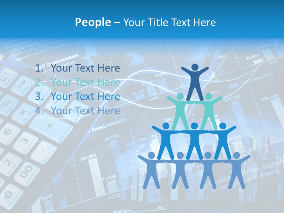 Count Note Figure PowerPoint Template