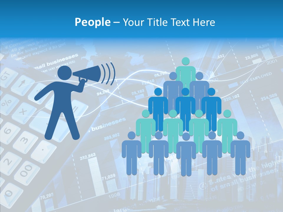 Count Note Figure PowerPoint Template