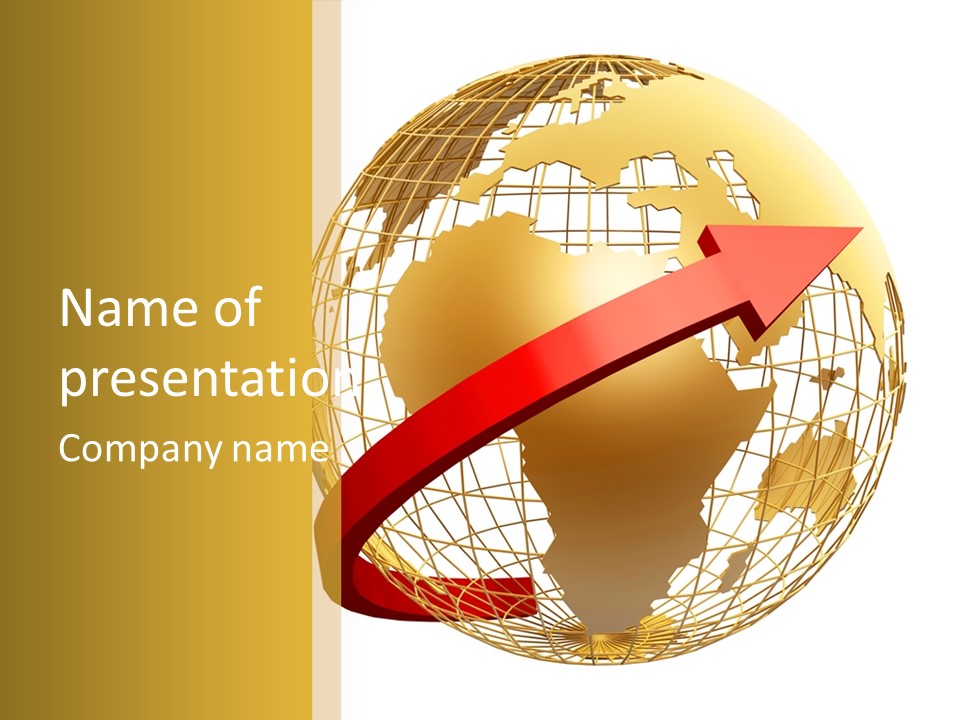 Illustration Geography Trend PowerPoint Template