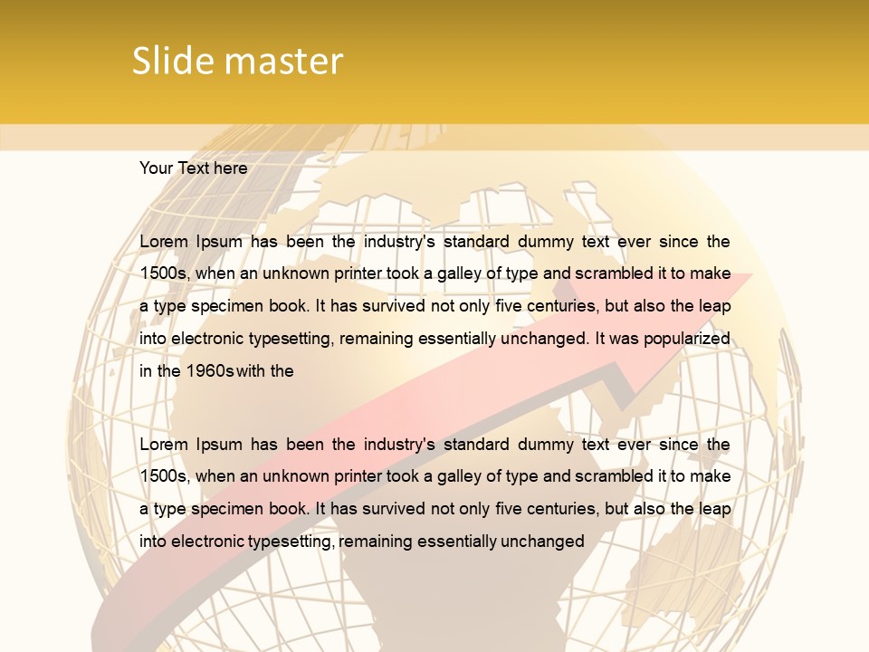 Illustration Geography Trend PowerPoint Template