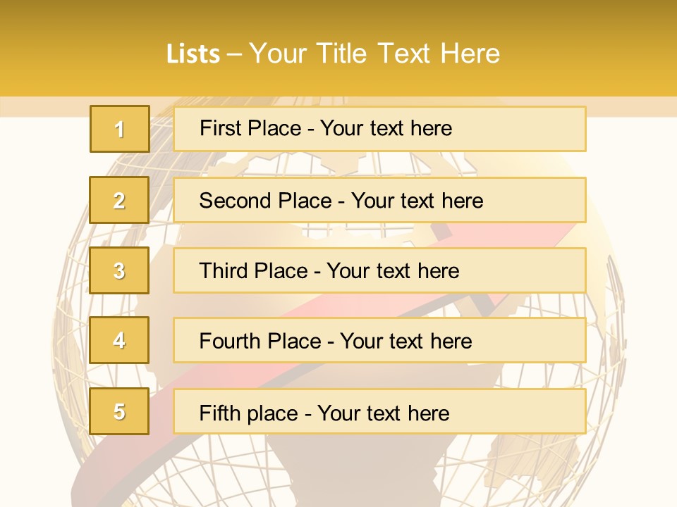 Illustration Geography Trend PowerPoint Template