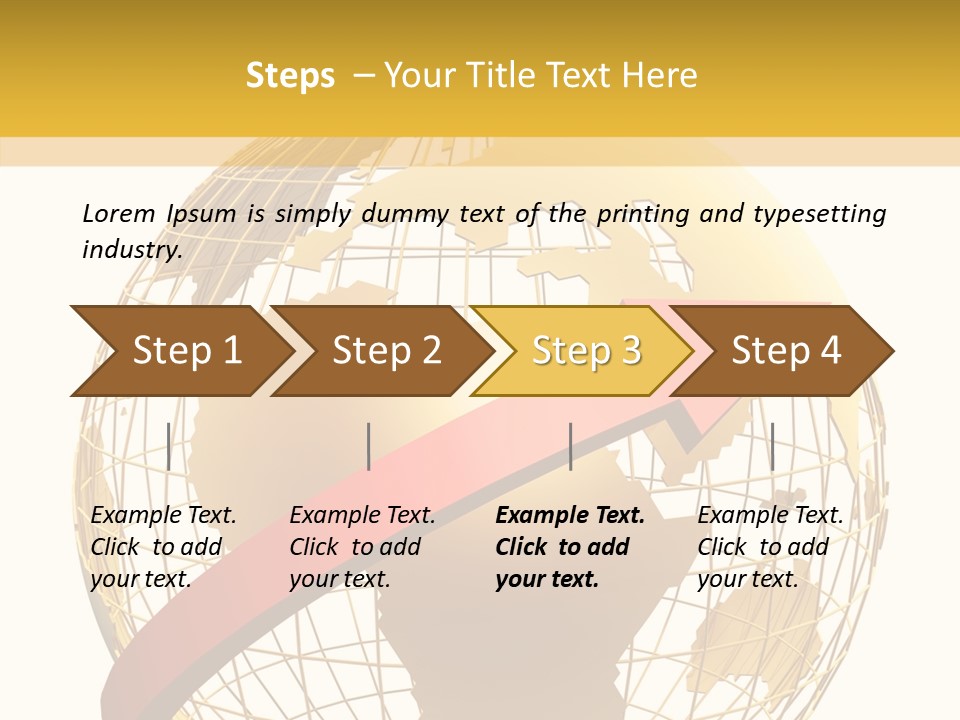 Illustration Geography Trend PowerPoint Template
