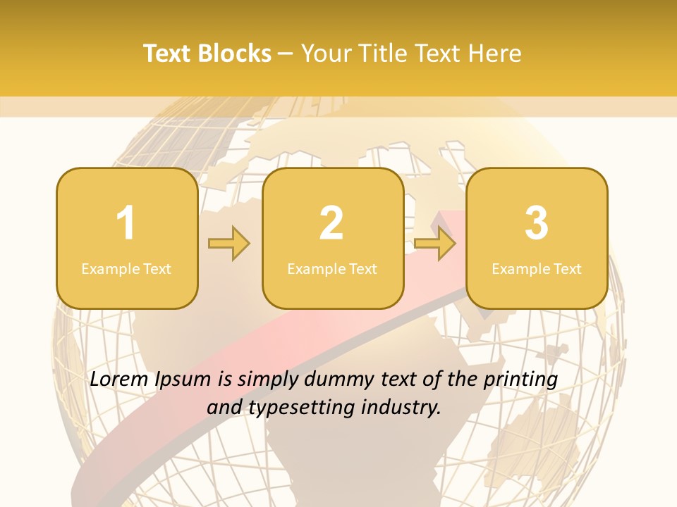 Illustration Geography Trend PowerPoint Template
