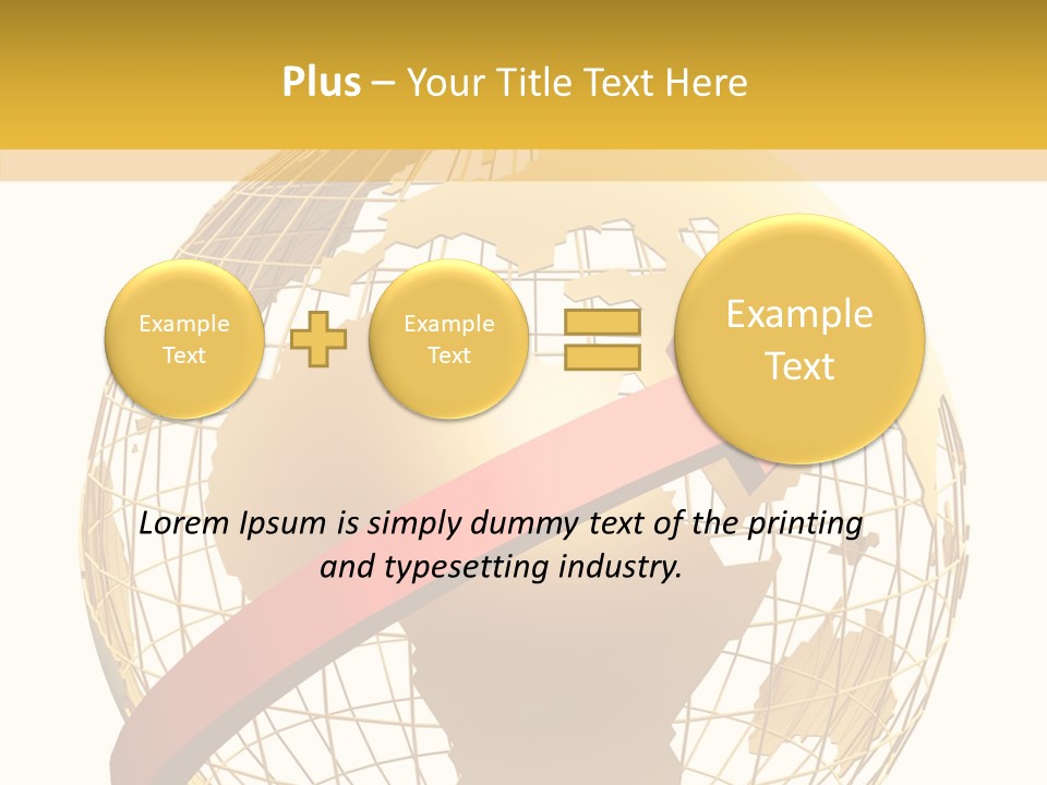 Illustration Geography Trend PowerPoint Template