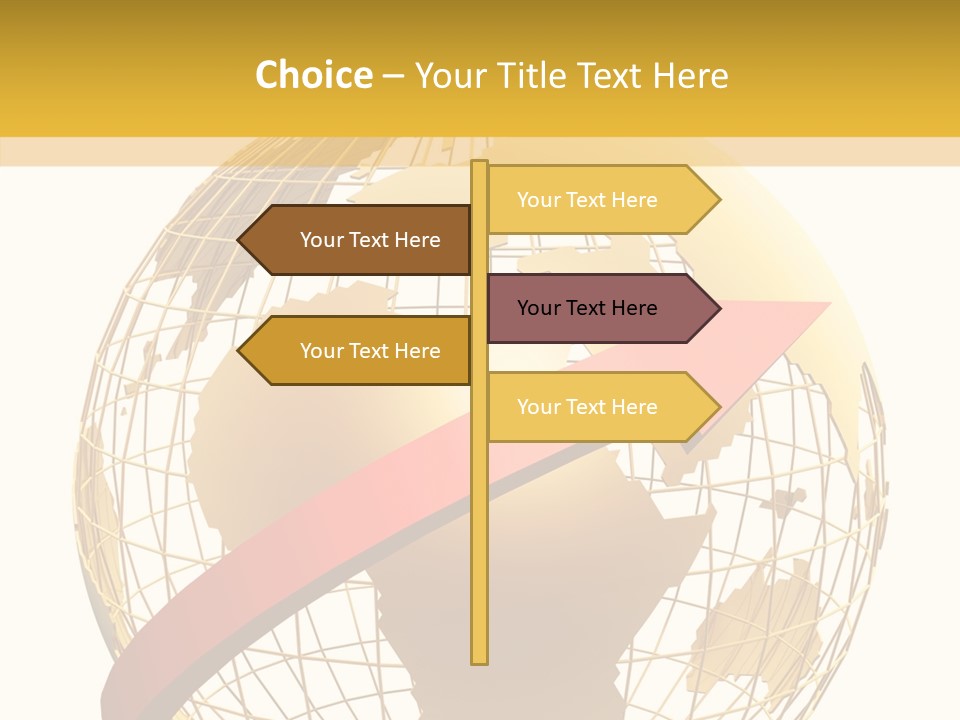 Illustration Geography Trend PowerPoint Template