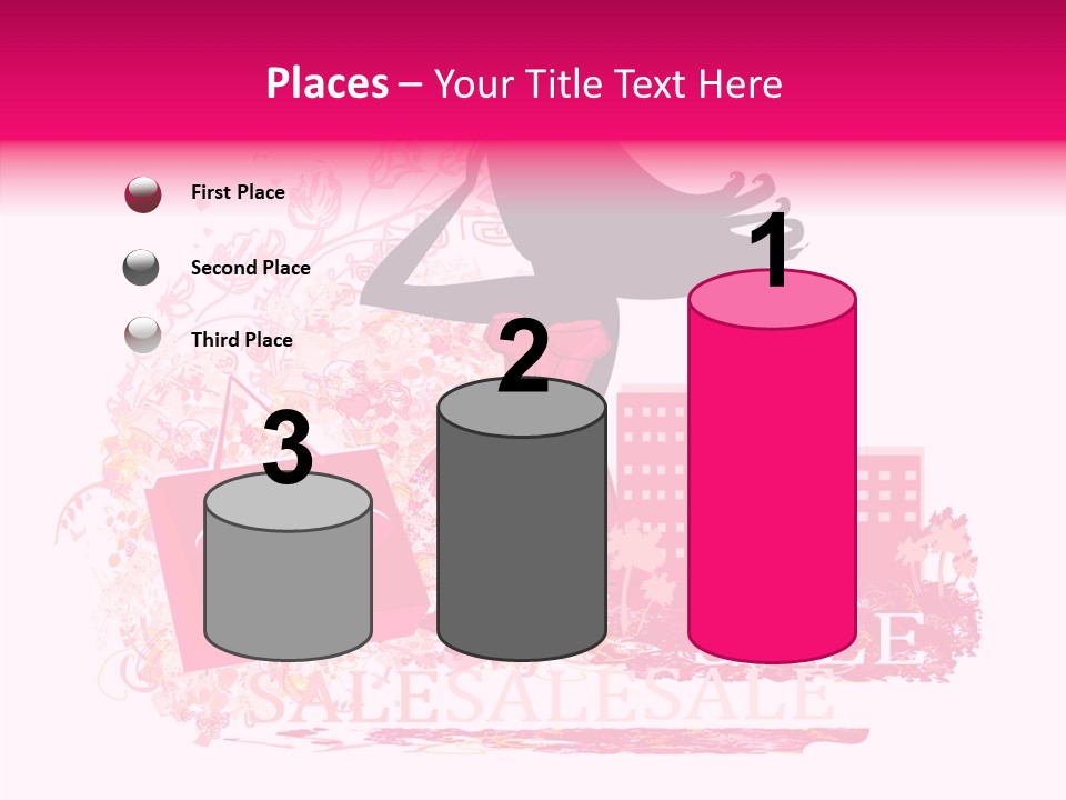 Beautiful Frame Lady PowerPoint Template