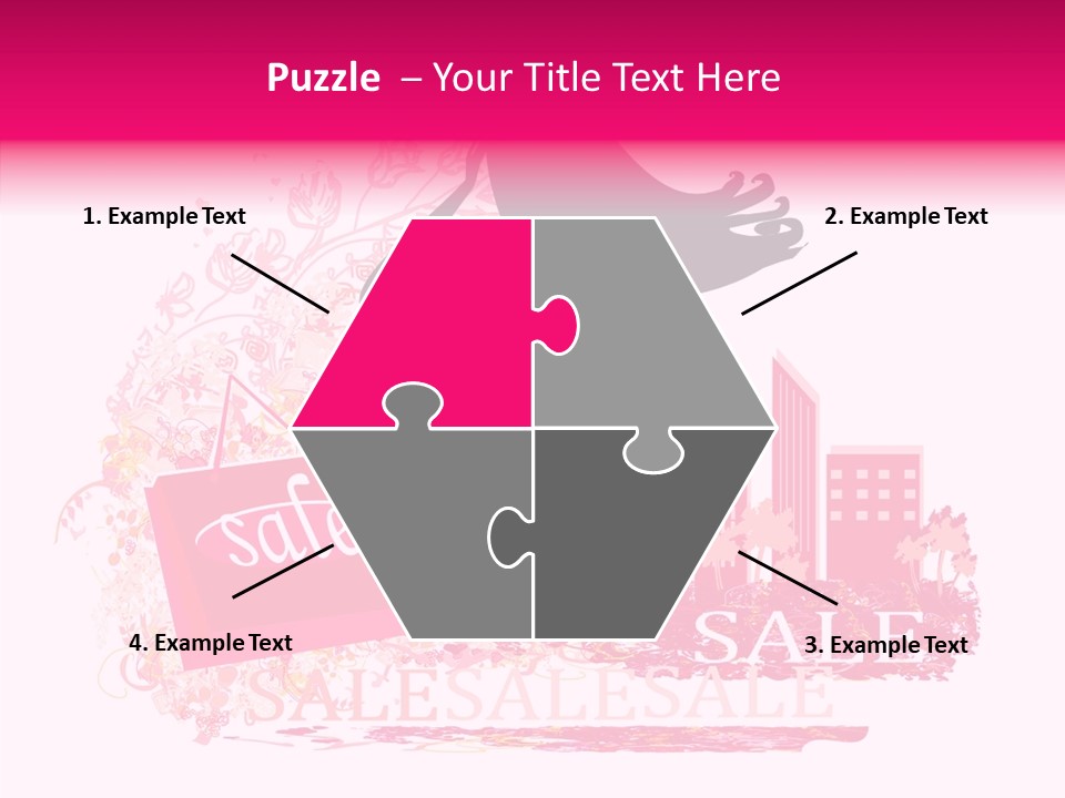 Beautiful Frame Lady PowerPoint Template