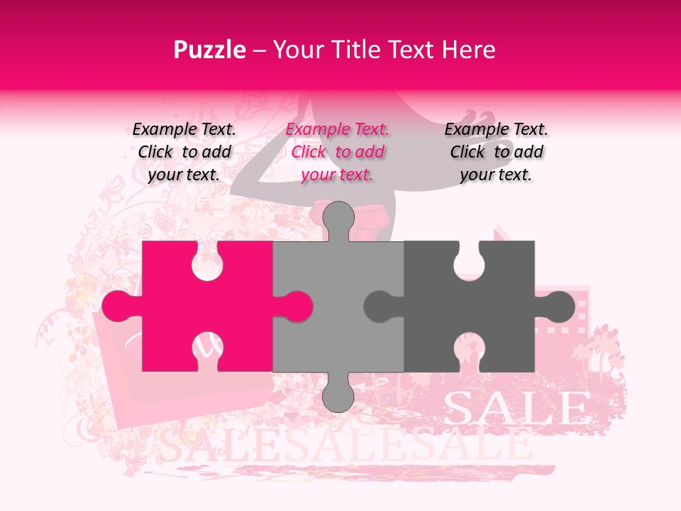 Beautiful Frame Lady PowerPoint Template