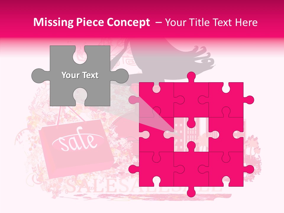 Beautiful Frame Lady PowerPoint Template