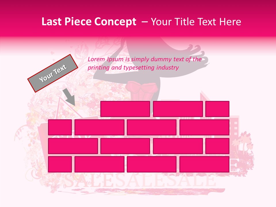 Beautiful Frame Lady PowerPoint Template