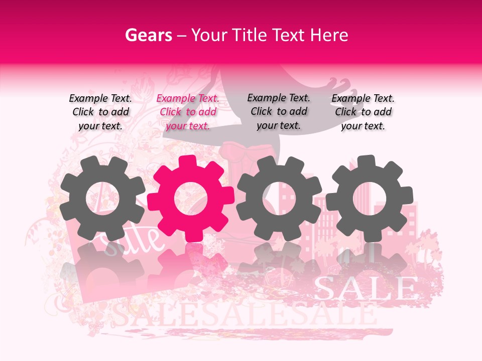 Beautiful Frame Lady PowerPoint Template