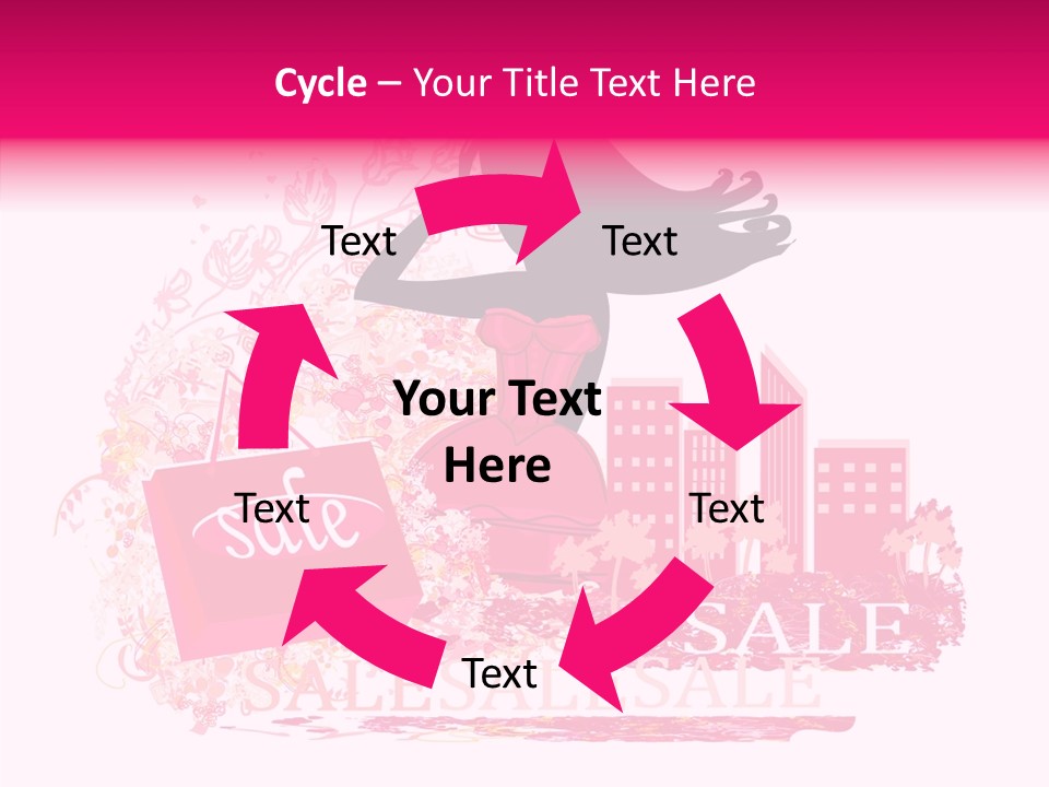 Beautiful Frame Lady PowerPoint Template