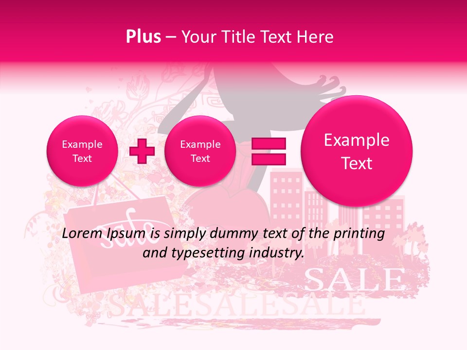 Beautiful Frame Lady PowerPoint Template