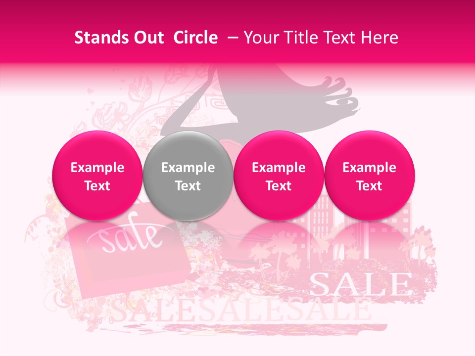 Beautiful Frame Lady PowerPoint Template