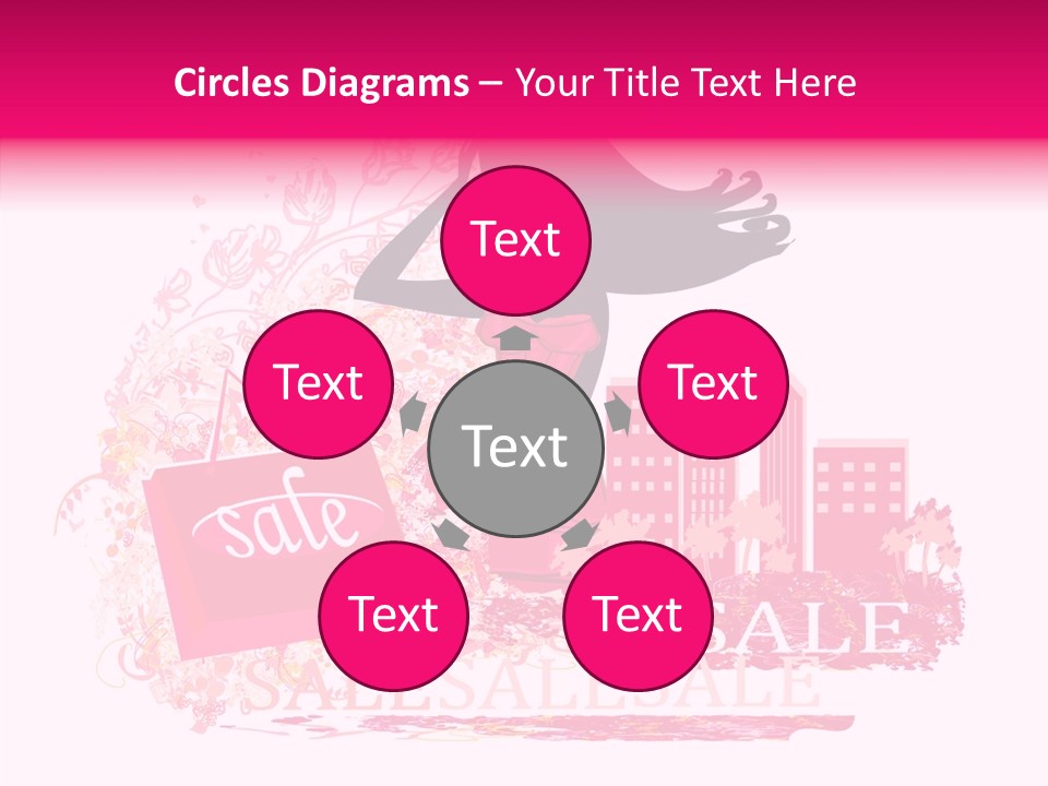 Beautiful Frame Lady PowerPoint Template