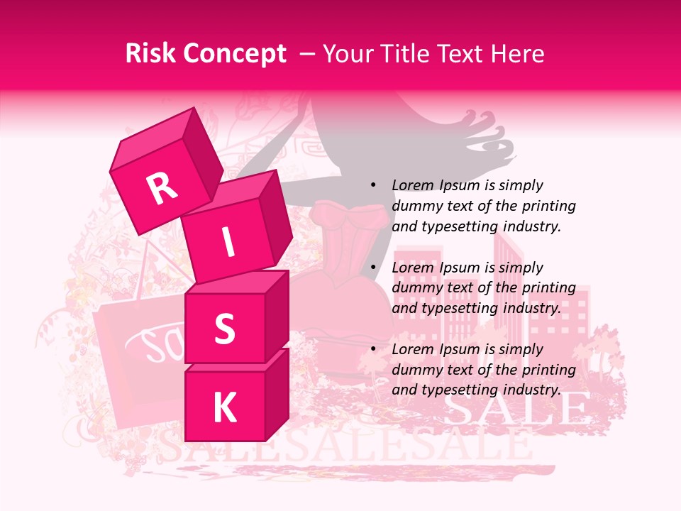 Beautiful Frame Lady PowerPoint Template