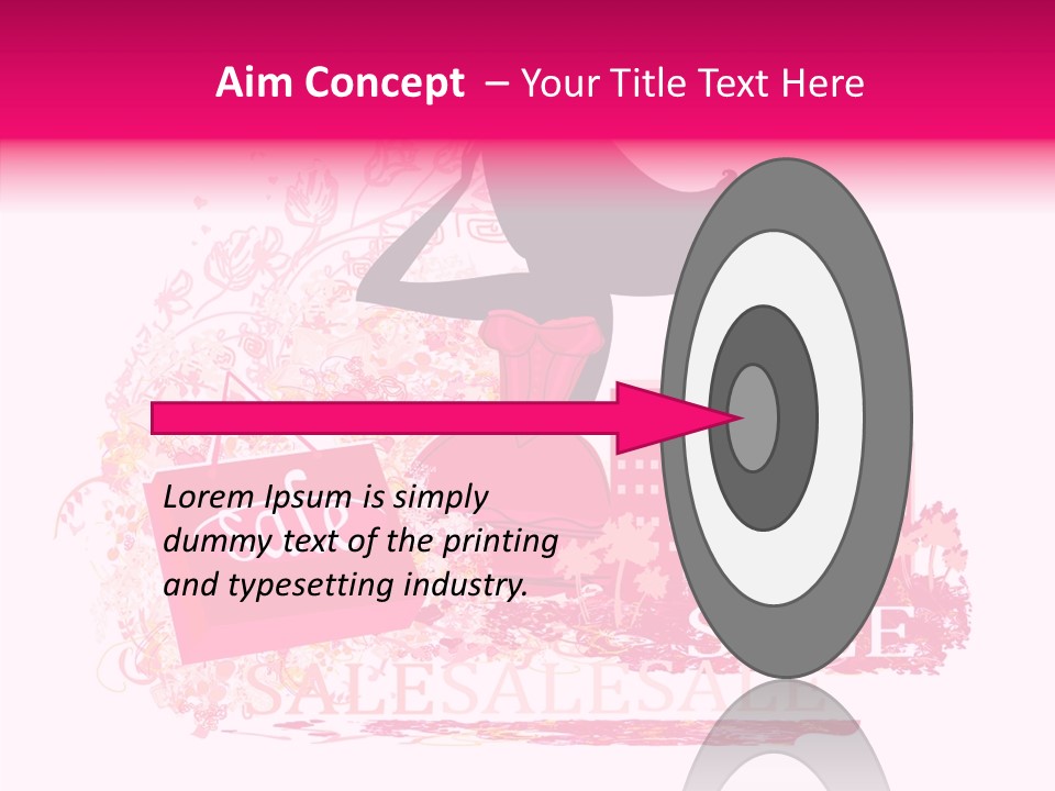 Beautiful Frame Lady PowerPoint Template