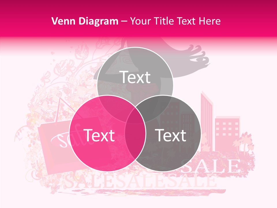 Beautiful Frame Lady PowerPoint Template