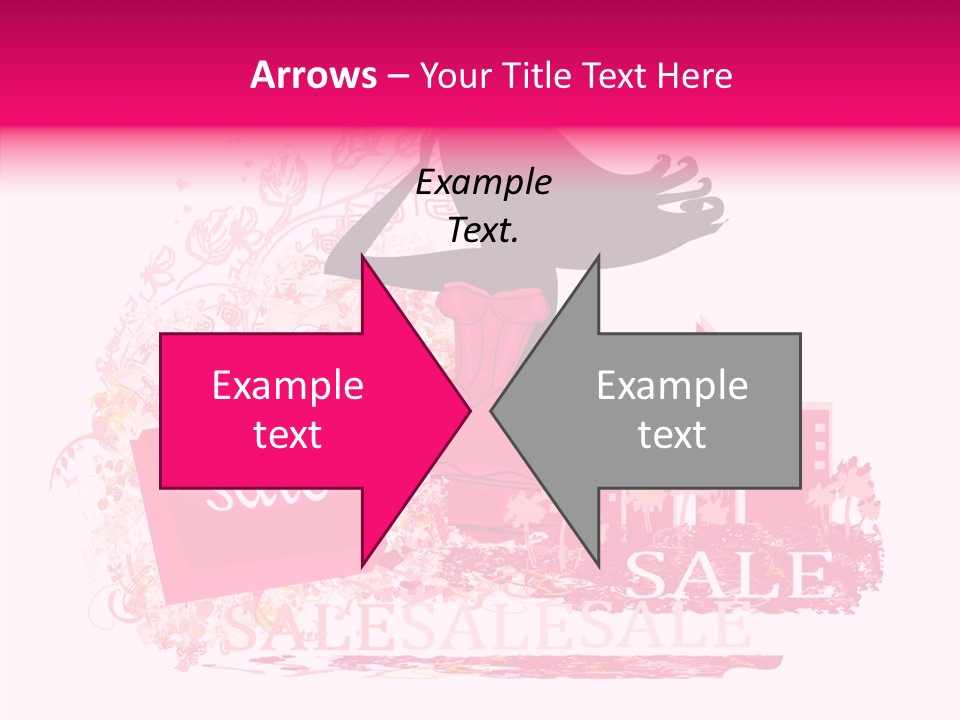 Beautiful Frame Lady PowerPoint Template