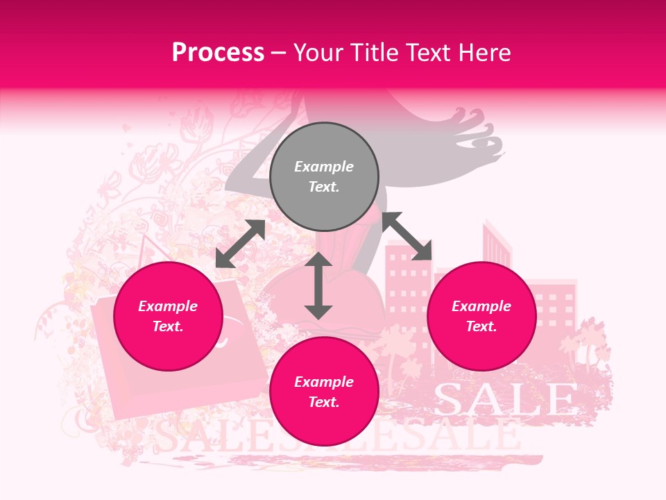 Beautiful Frame Lady PowerPoint Template