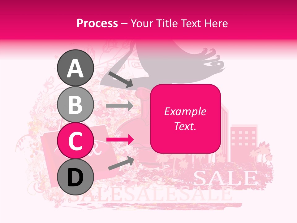 Beautiful Frame Lady PowerPoint Template