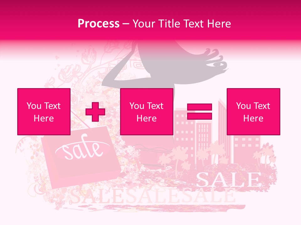 Beautiful Frame Lady PowerPoint Template