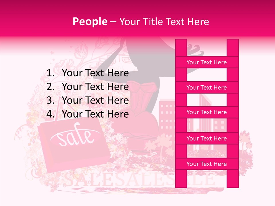 Beautiful Frame Lady PowerPoint Template