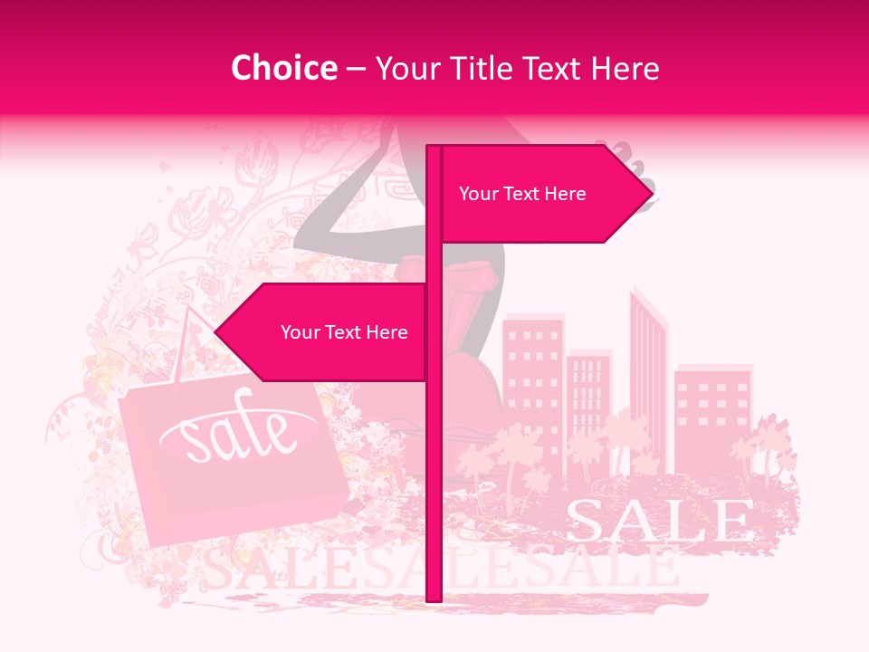 Beautiful Frame Lady PowerPoint Template