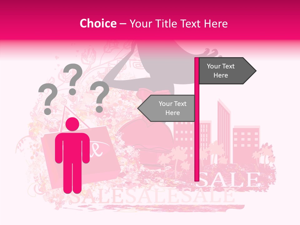 Beautiful Frame Lady PowerPoint Template