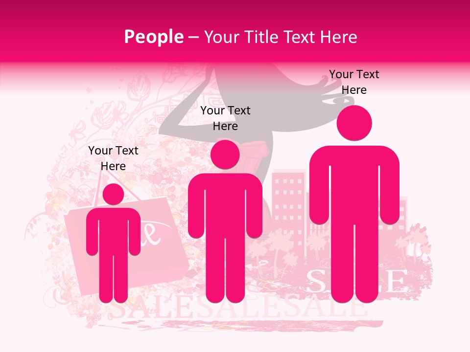 Beautiful Frame Lady PowerPoint Template