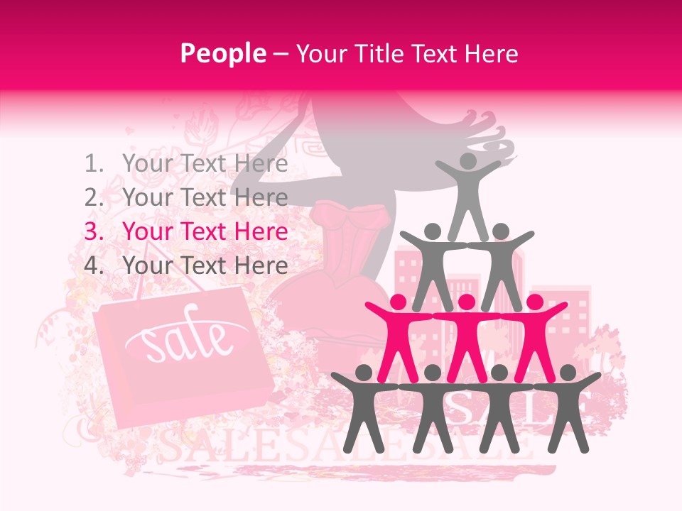 Beautiful Frame Lady PowerPoint Template