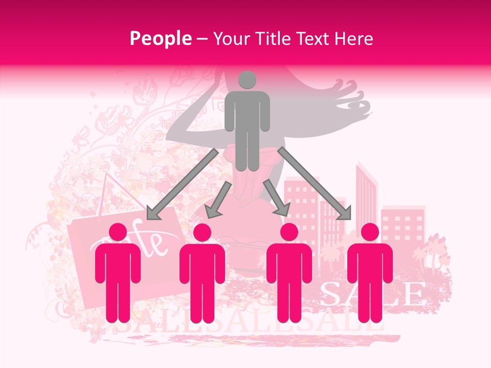 Beautiful Frame Lady PowerPoint Template