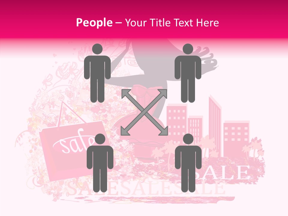 Beautiful Frame Lady PowerPoint Template